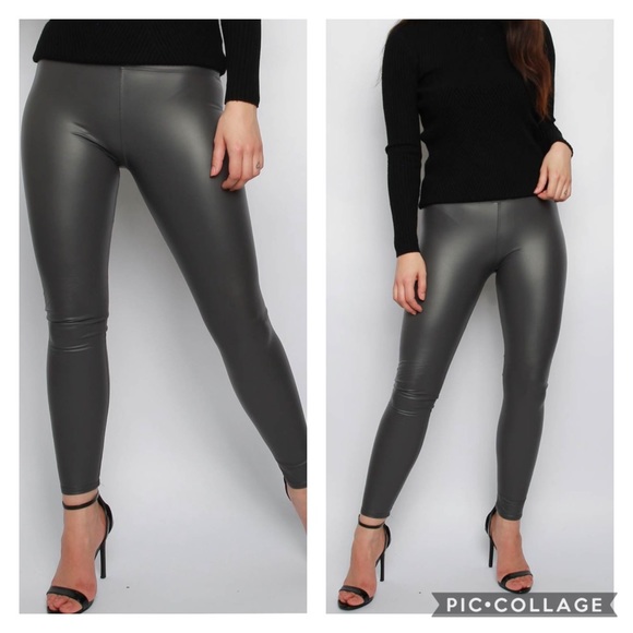 faux leather leggings 3 colors - Picture 8 of 11